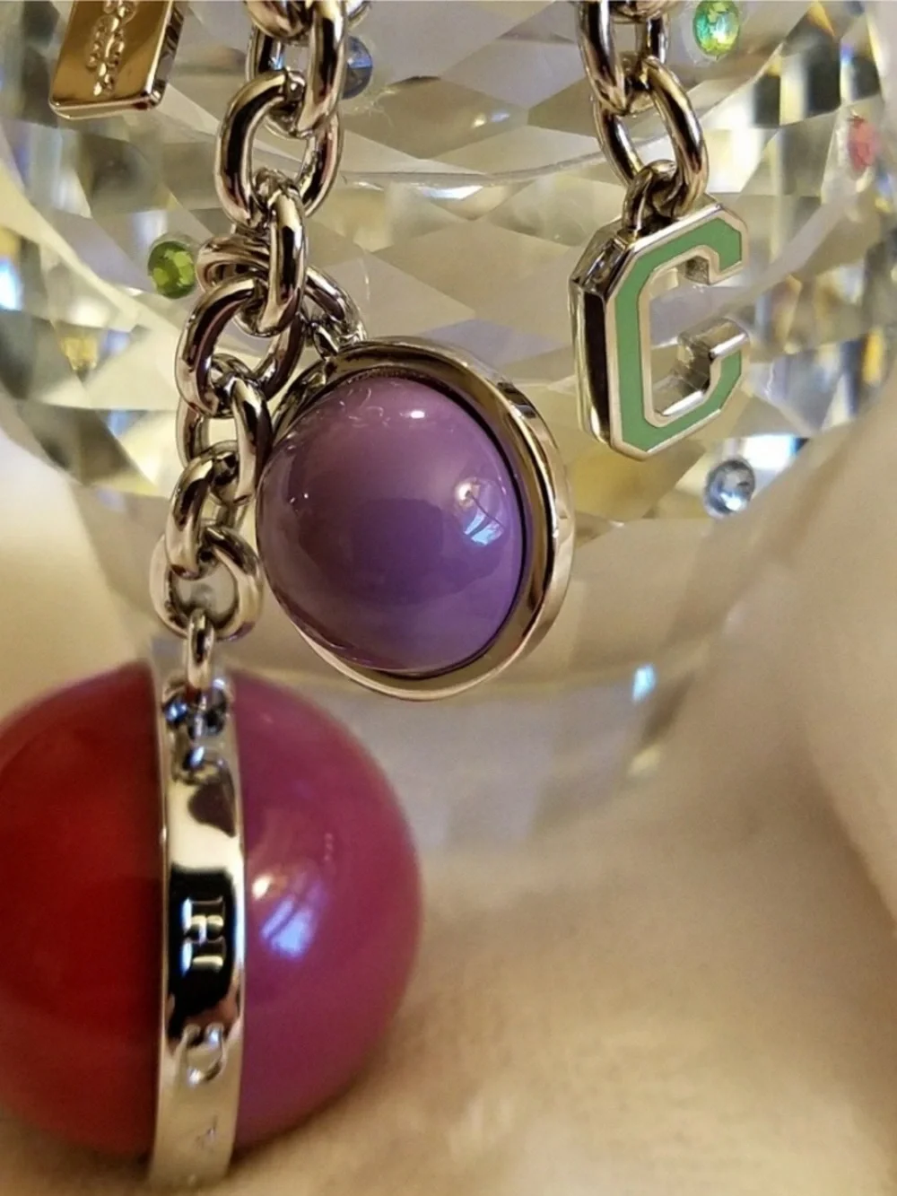 Coach NASA Orbit Keychain, also known as the Orb Mix Bag Charm NWT - Picture 5 of 10